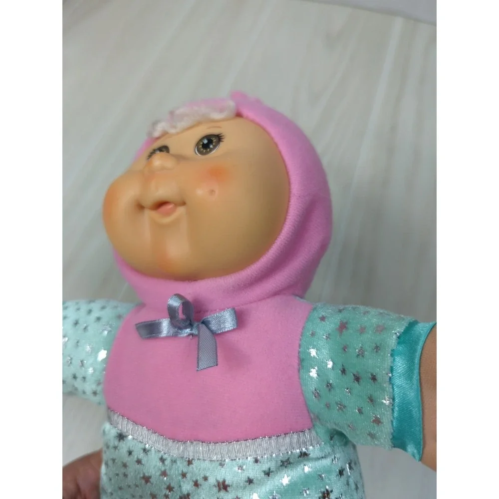 Celebrate CPK Cabbage Patch Kids Baby doll Soft Plush vinyl pink green stars
